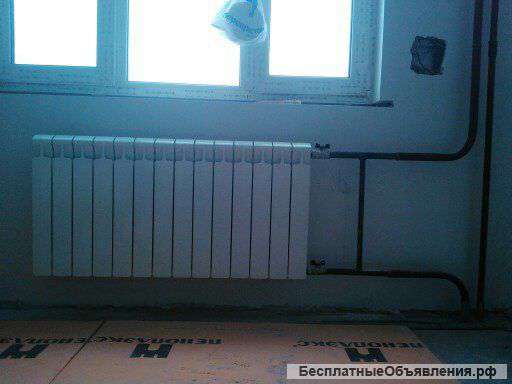 Замена батарей, сварочные работы