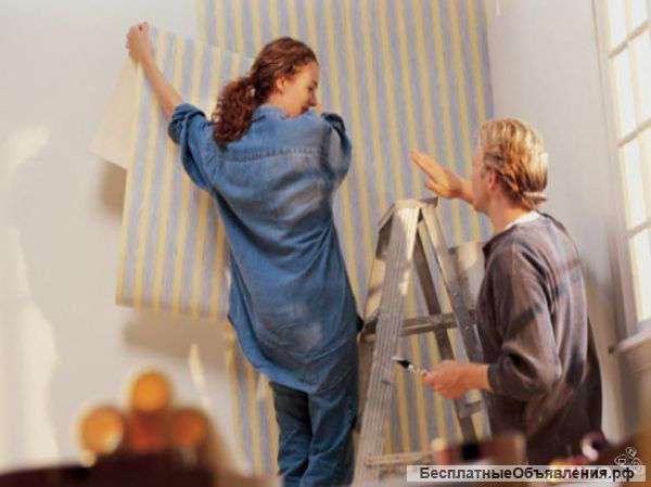 Поклейка обоев