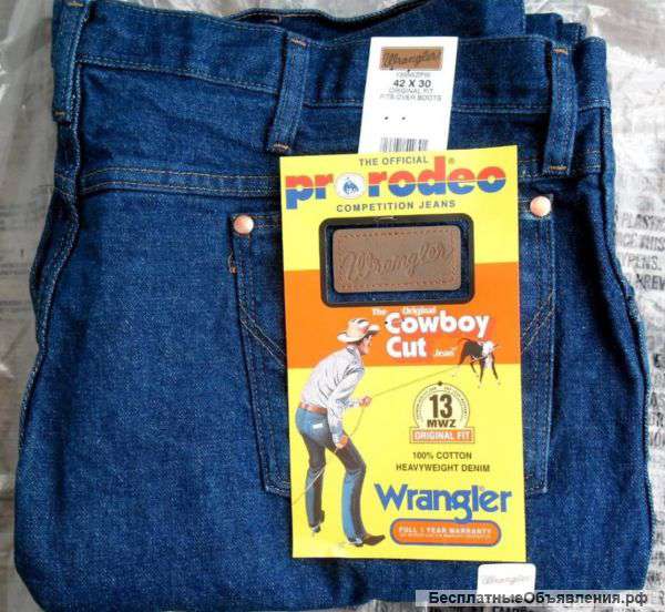 Настоящие джинсы Wrangler