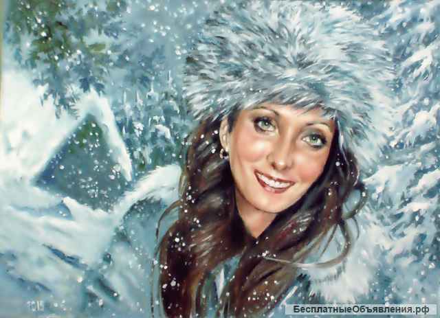 Портрет на заказ по фотографии в Омске. Картина на заказ в Омске.