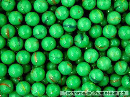 Разноцветный стеклянный грунт для аквариума - Марблс 16мм Лужайка