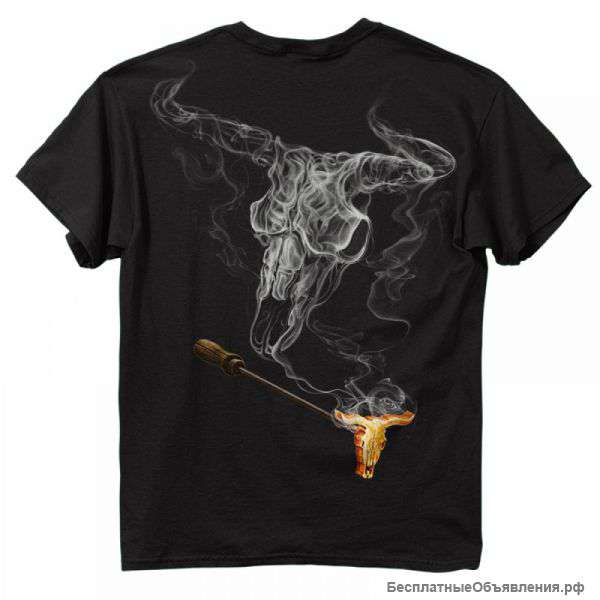 Футболка Buckwear Smoke Bull Skull