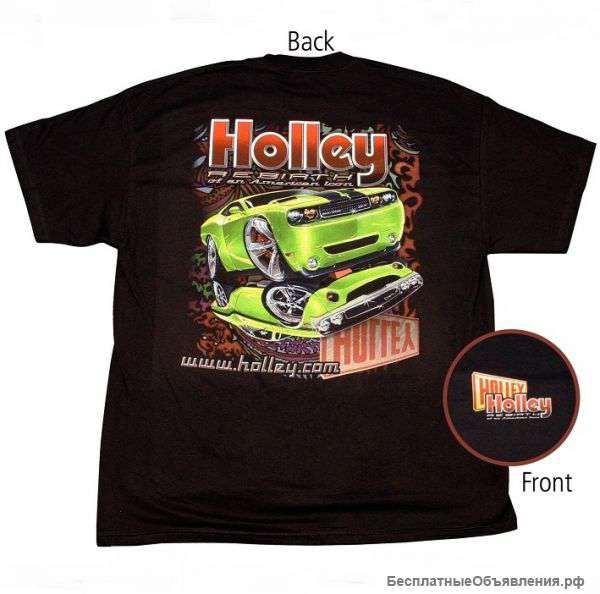 Футболка Holley Challenger Re-Birth Black