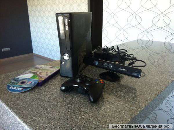 Xbox 360(250 гб) + Kinect + много игр. 12 000