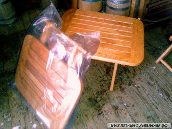 Шезлонги из дуба