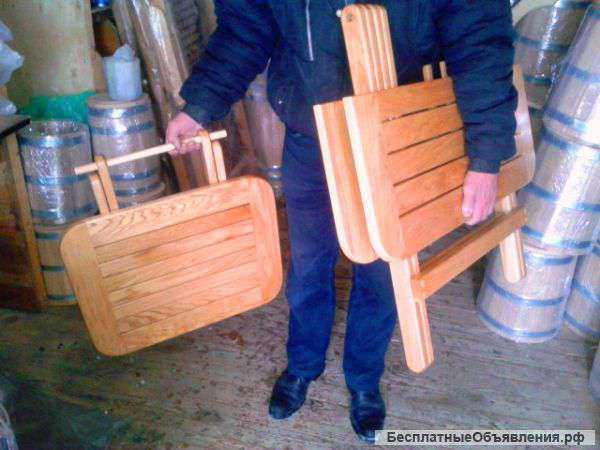 Шезлонги из дуба