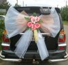 Бант на багажник свадебной машины