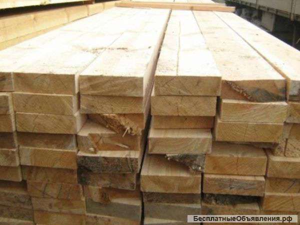 Пиломатериал обрезной 50x150x6000, 50*100*6000