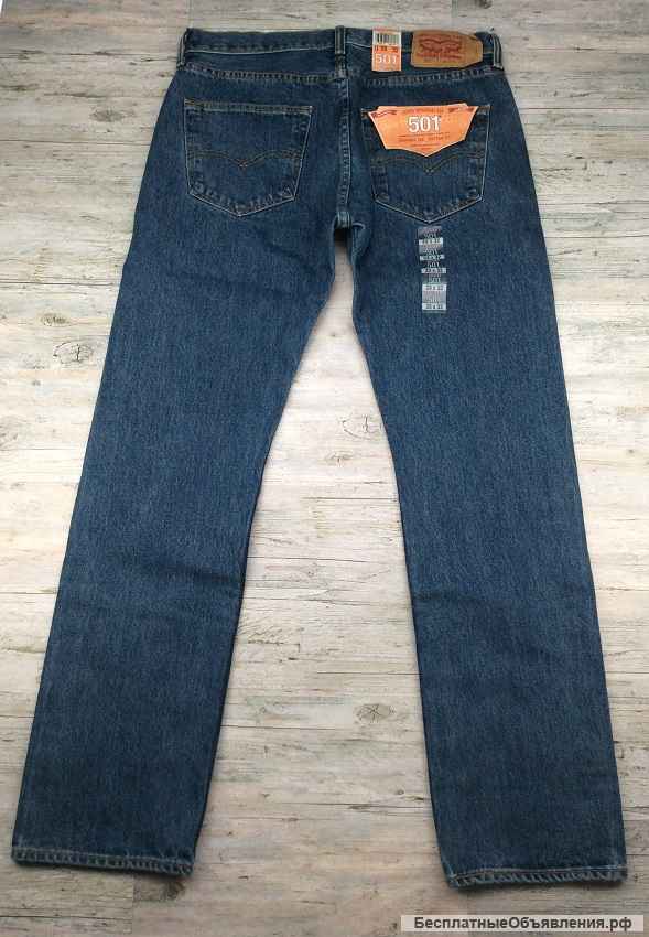 Levis 501 Stonewash, Original W33-W38