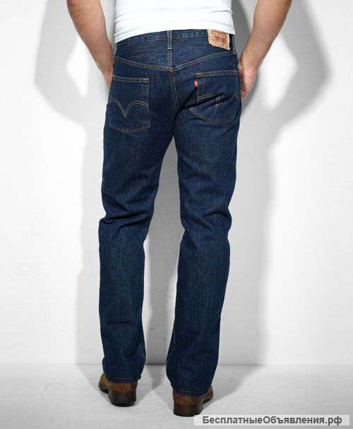 Levis Original 501, Rinsed Indigo W32-W38