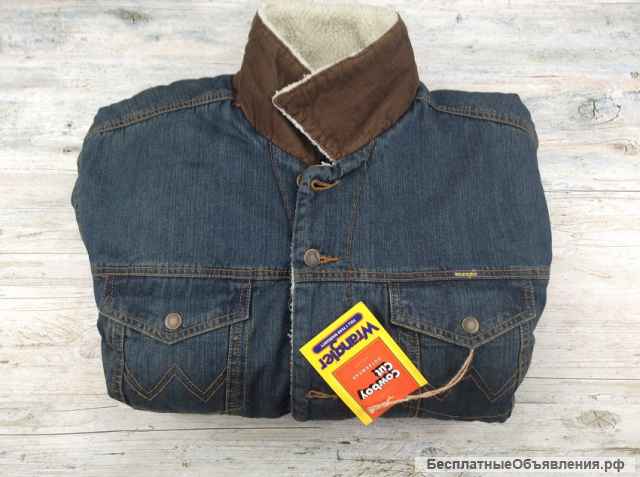 Куртка джинсовая Wrangler Mens Sherpa Cowboy Cut