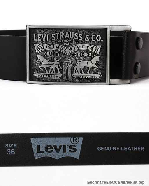 Ремень Levis оригинал США W 30-44 (black)