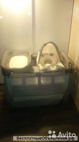 Манеж-кровать Graco Cuddle Cove Capri