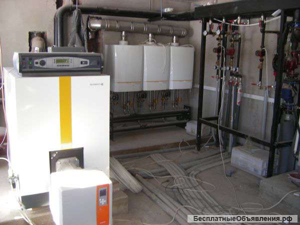 Монтаж котельные отопление вода канализация