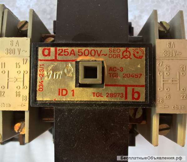 Контакторы ID для крана РДК