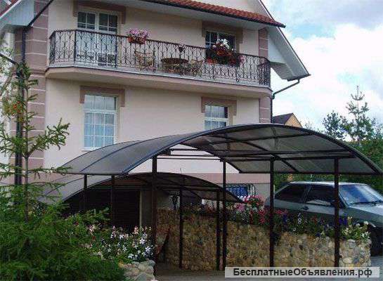 Изготовление навесов. Козырьки,беседки.