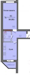 Собственник. ДДУ . 1к.кв. 38 кв.м.