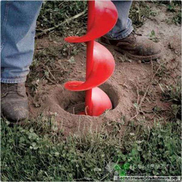 Бурение ям для столбов и фундамента