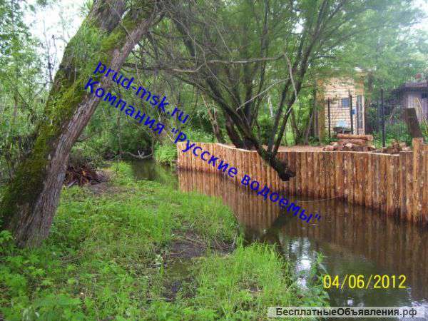 Очистка рек и берегоукрепление