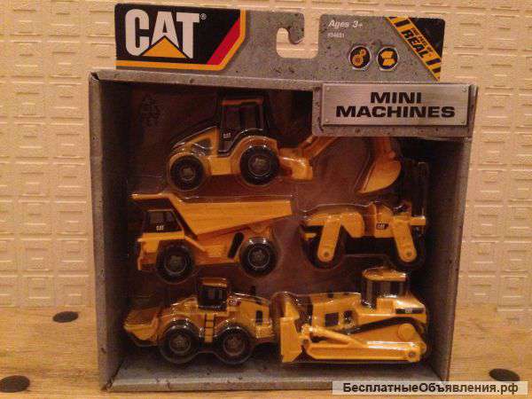 Игровой набор мини-техники TOY state CAT (5 штук)