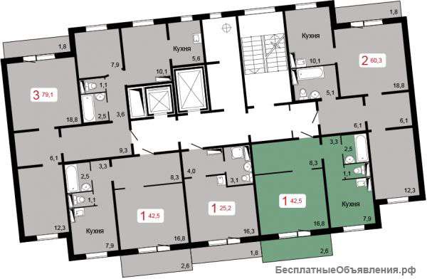 2 ком. ЖК Светлый