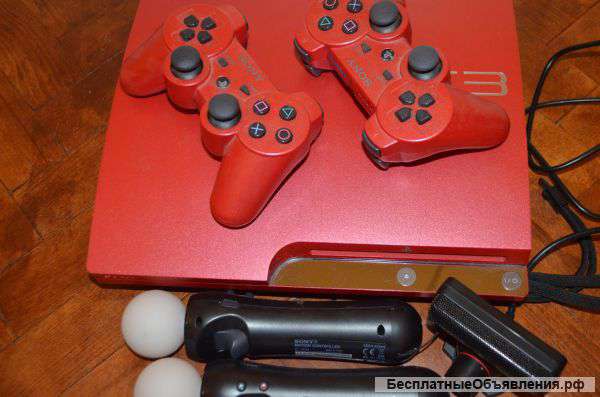 PS3 320гб + 2 джойстика + киннект + 16 дисков