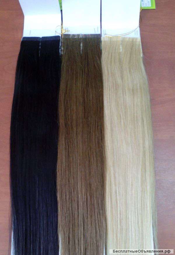 Волосы на лентах для холодного наращивания
