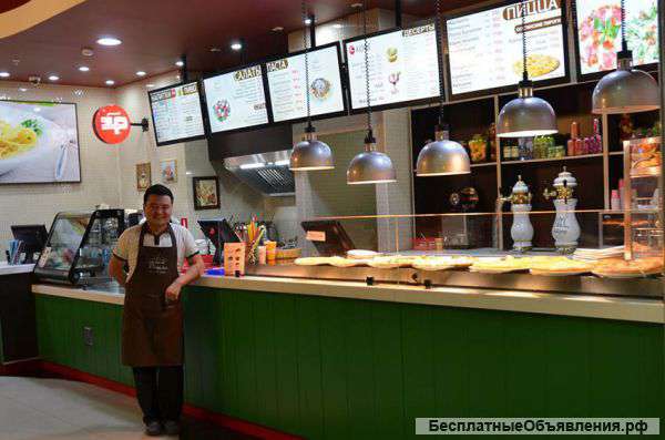 Ресторан на фуд-корте в крупном ТЦ, м.Ленинский проспект.