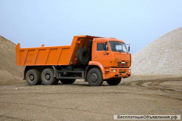 Доставка щебня, песка, ПГС