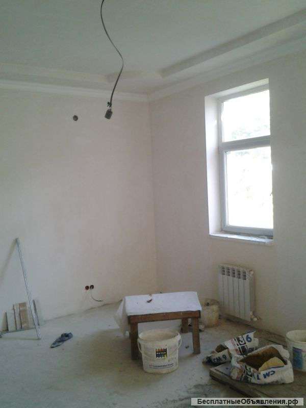 Штукатурка, шпатевка, стяжка