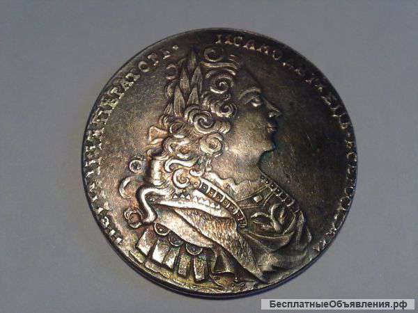 1727 год.1 рубль. Петр 2