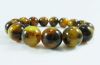 Браслеты, бусы, четки из янтаря цвет: глаз тигра