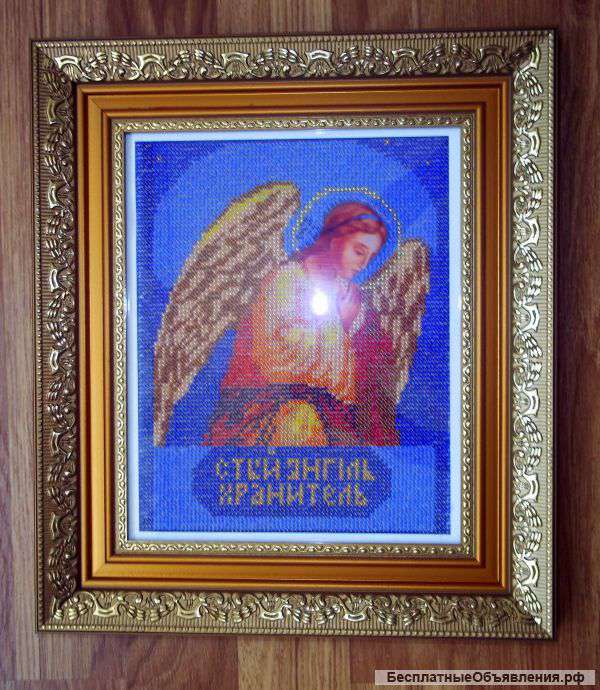 Бисерная икона ручной работы