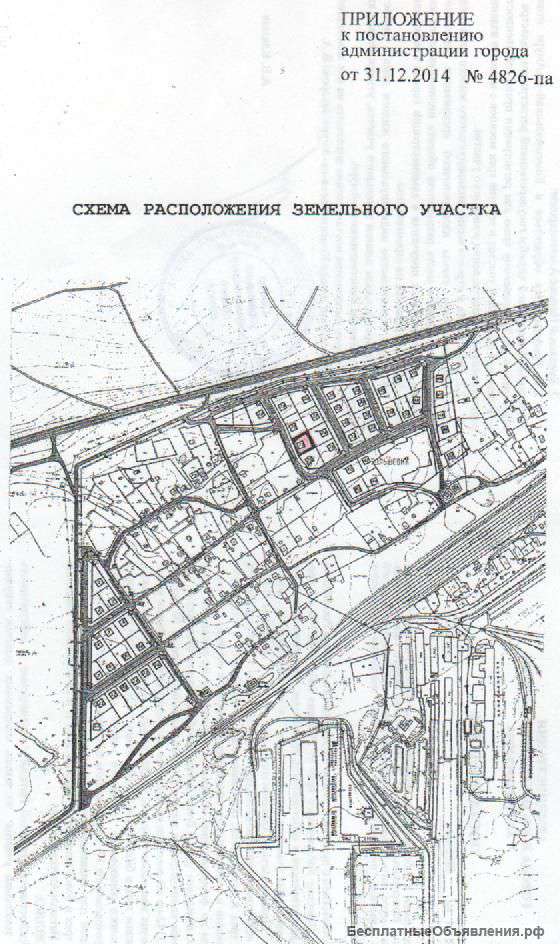 Участок в черте города под ИЖС