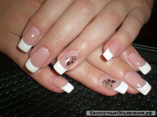 Наращивание ногтей на формы.дизайн