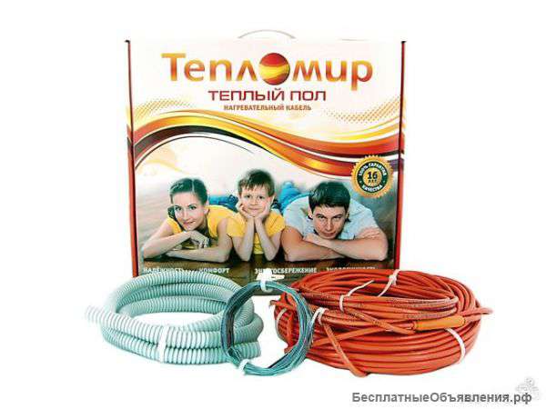 Кабельный теплый пол под плитку "Тепломир"