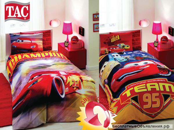 Постельное белье TAC Детям КПБ Cars Champion Team