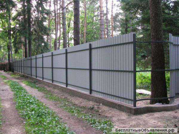 Строительство заборов в Щёкино