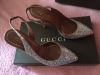 Туфли бежевые вечерние GUCCI