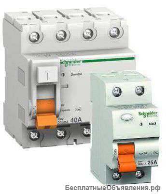 Автоматы, диффавтоматы и УЗО фирмы Schneider Electric