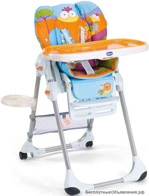 Детский стульчик для кормления Chicco Polly Safari