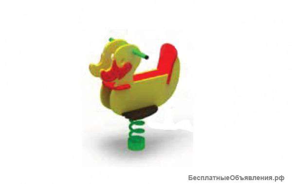 Качалка на пружине Утёнок для детской площадки