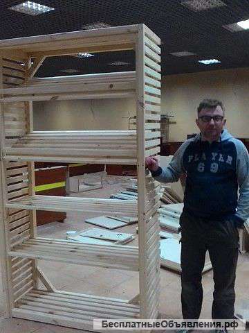 Расчет и сборку мебели для торговых помещений