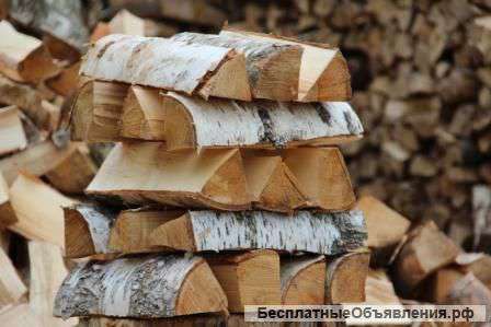 Дрова березовые колотые естественной влажности