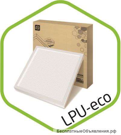 Панель светодиодная LPU-eco ПРИЗМА 36Вт 4000К ASD