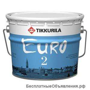 Краска «Тиккурила» евро-2 (бел/матов) 9л