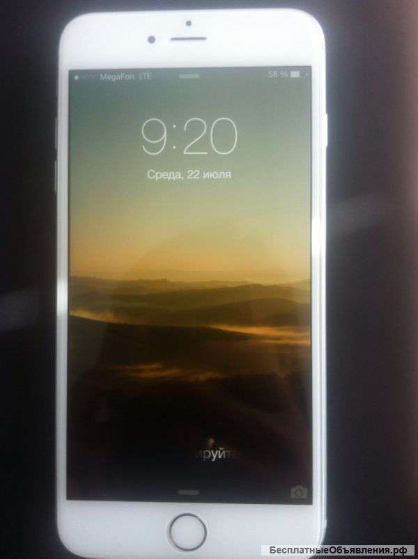 IPhone 6 plus 64 Gb Silver б/у