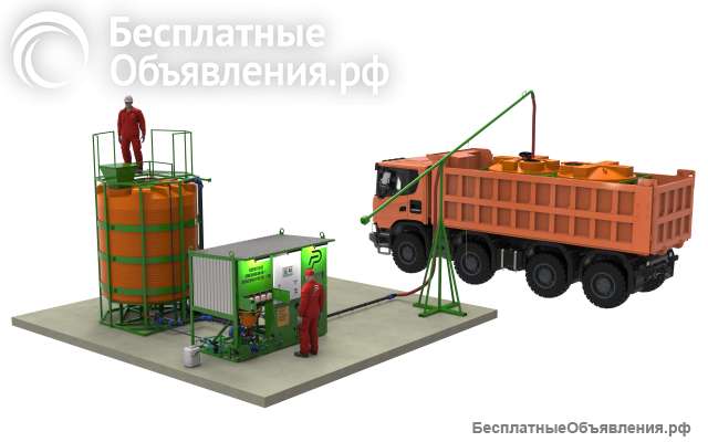 Стационарный растворный узел
