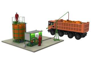 Стационарный растворный узел