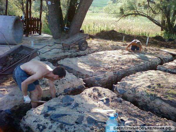 Фундаментные работы, Земленые работы